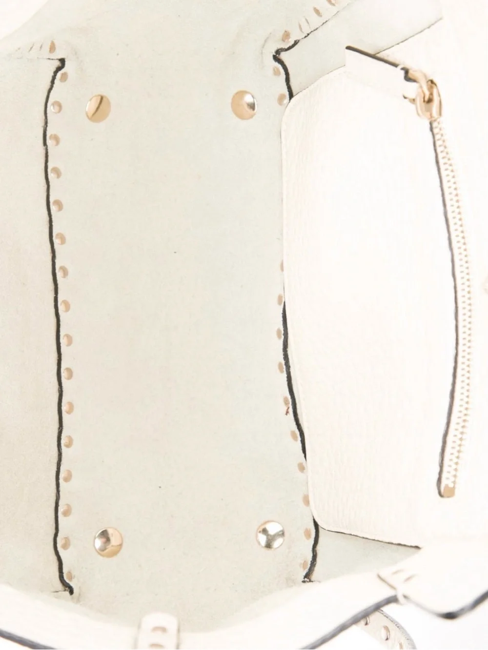 Valentino Garavani Rockstud Tote / Shoulder Bag – Ivory Cream Leather